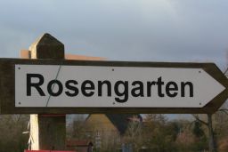 Straßenschild Rosengarten